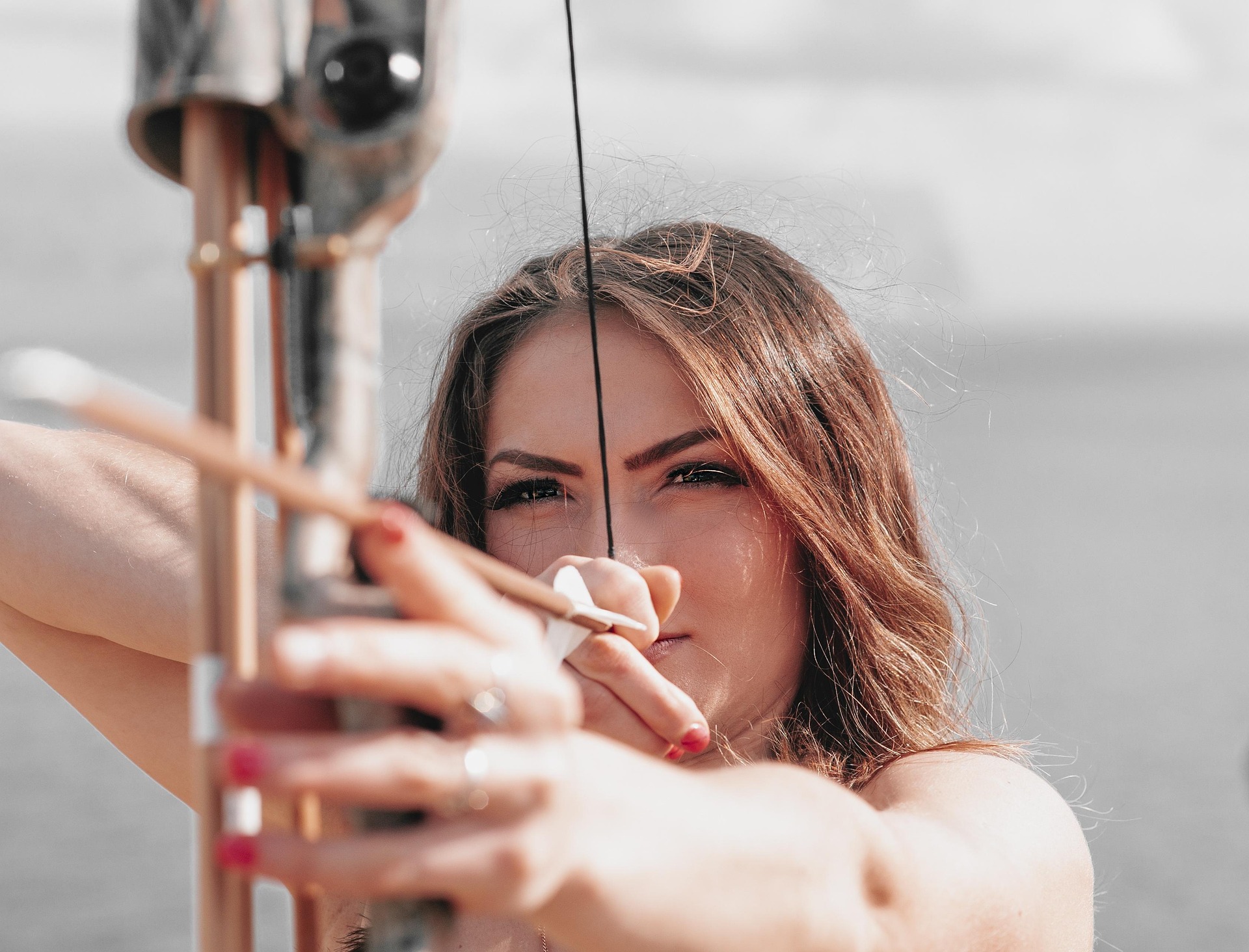 Meisje dat aan het schieten is